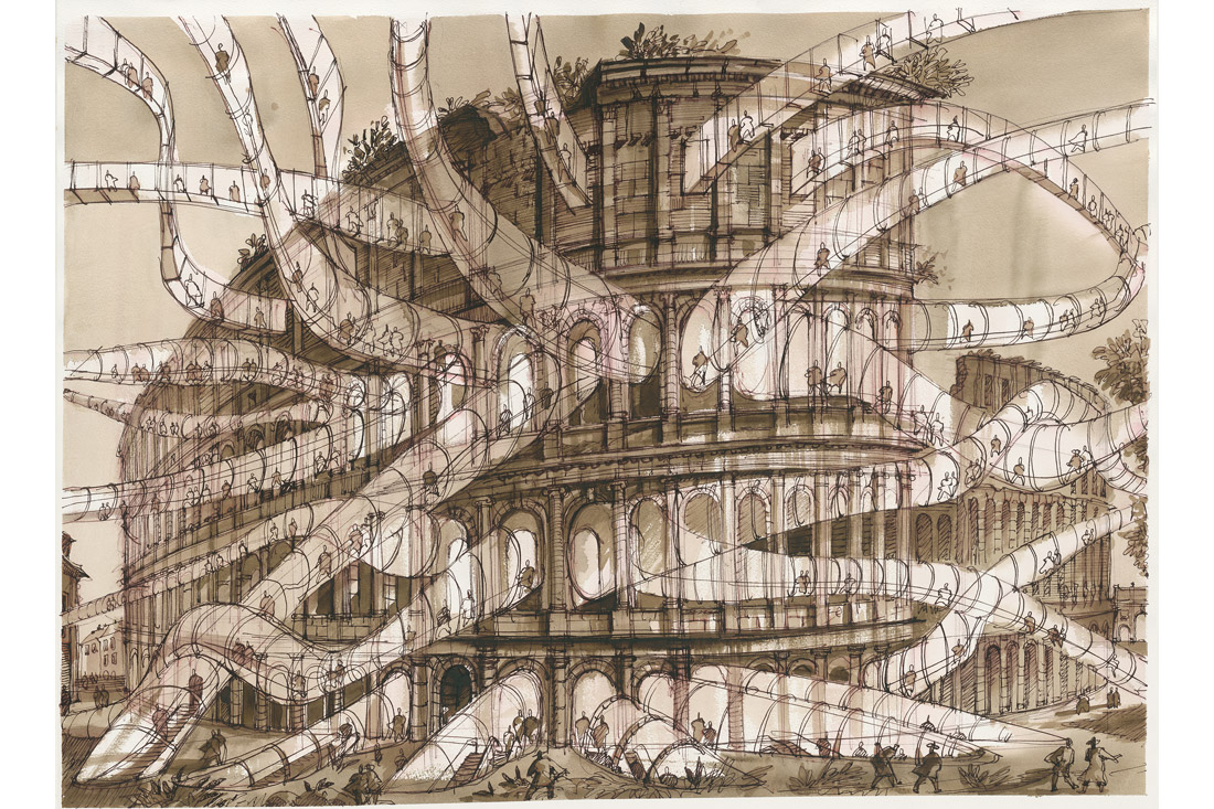 Veduta dell’Anfiteatro Flavio, detto il Colosseo