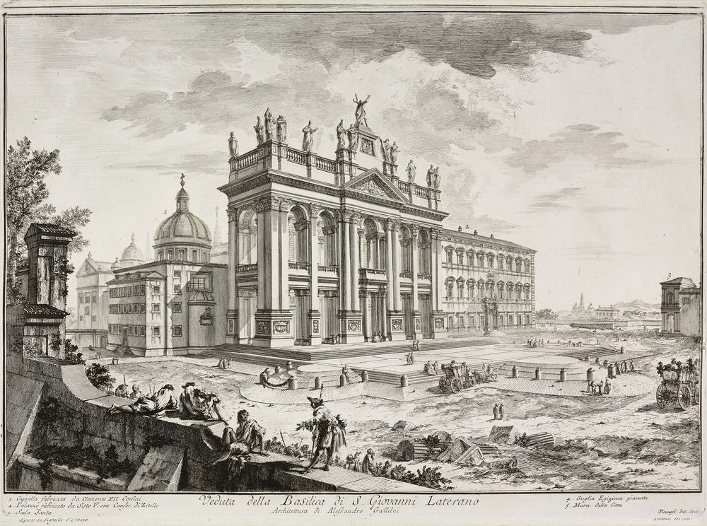 Vedute di Roma,  esemplare Lonato del Garda (BS) Basilica di San Giovanni in Laterano