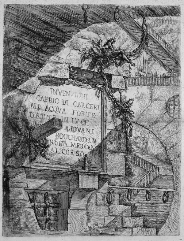 Invenzioni Capric di Carceri, frontespizio, 1750