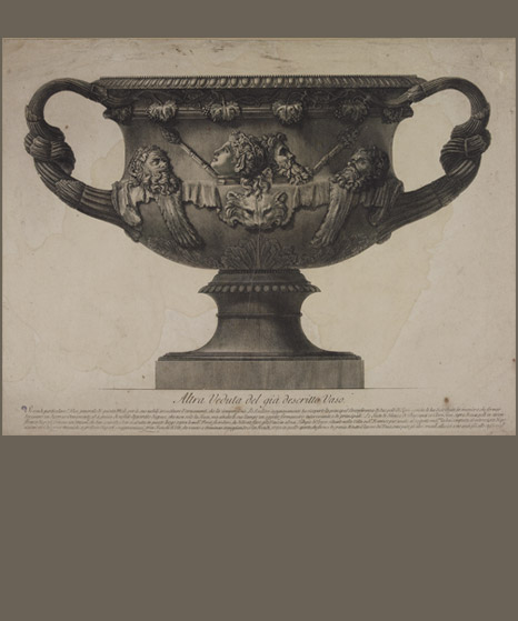 Giovan Battista Piranesi, “Vaso di marmo di gran mole