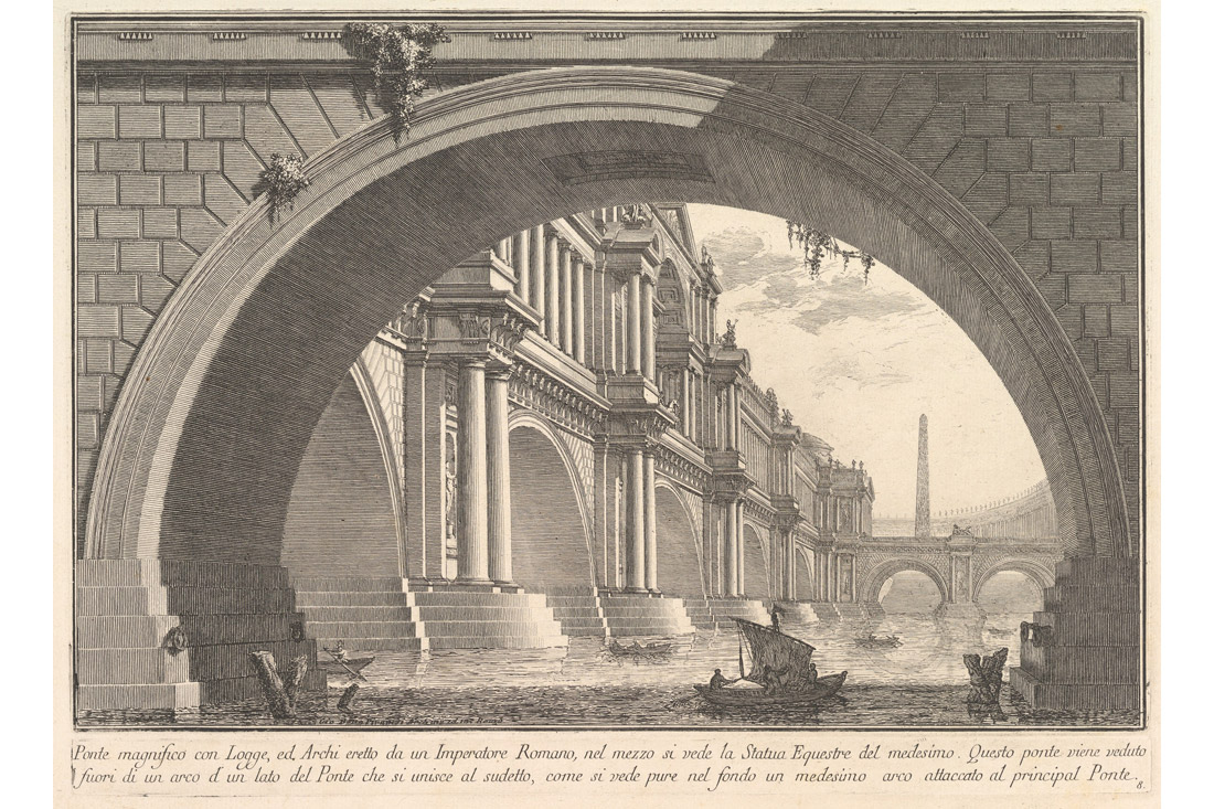 G.B. Piranesi, Prima Parte di Architetture e Prospettive, Ponte Magnifico, 1743