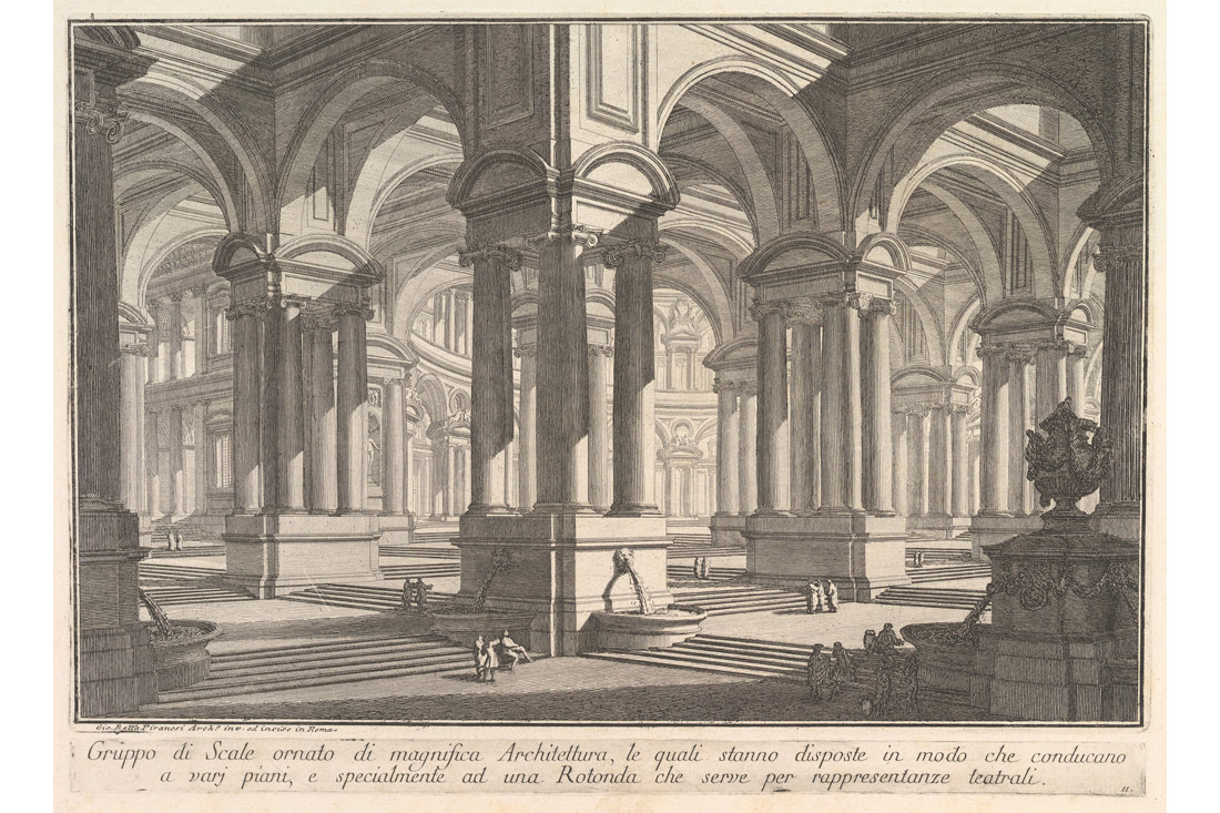 G.B. Piranesi, Prima Parte di Architetture e Prospettive, Gruppo di Scale, 1743
