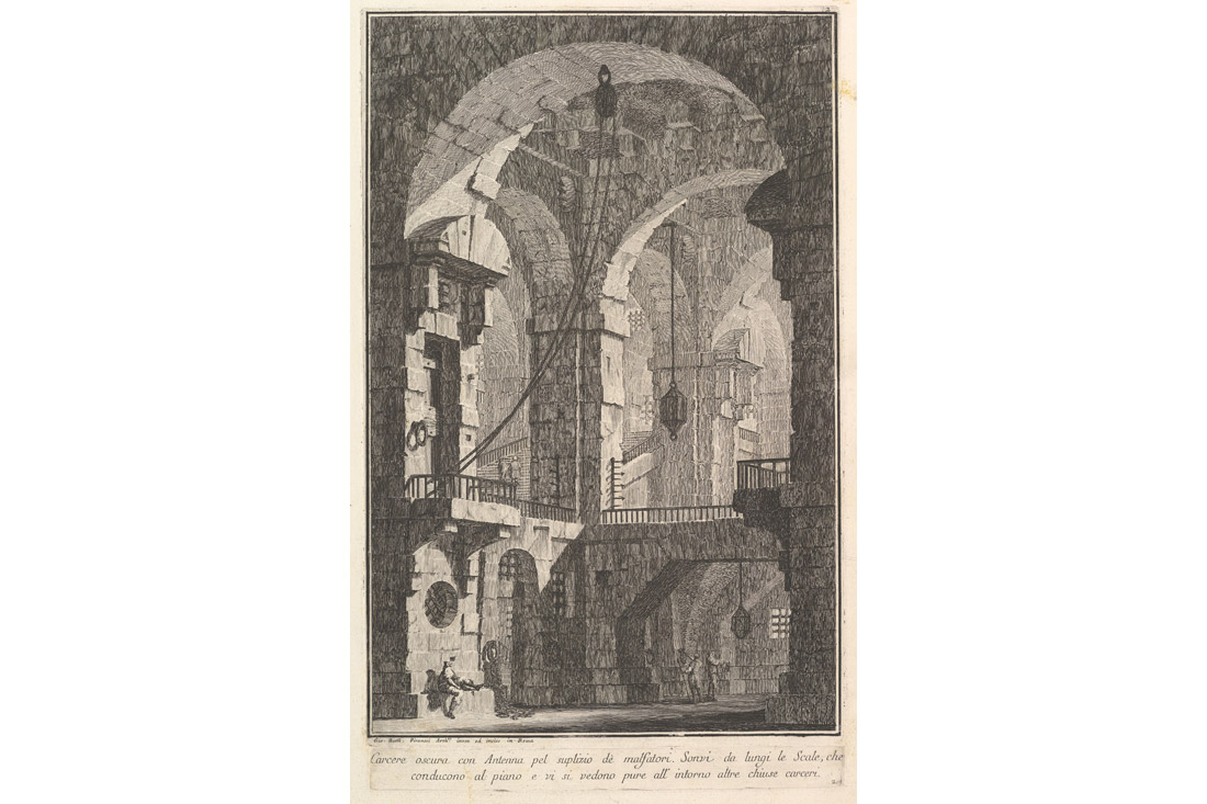 G.B. Piranesi, Prima Parte di Architetture e Prospettive, Carcere oscura, 1743